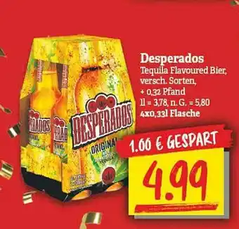 NP Discount Desperados tequila flavoured bier Angebot