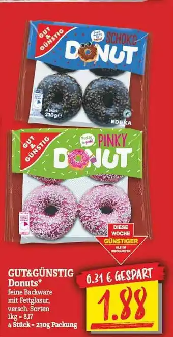 NP Discount Gut&günstig donuts Angebot