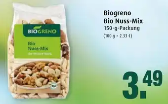 Markant Biogreno Bio Nuss Mix 150g Angebot