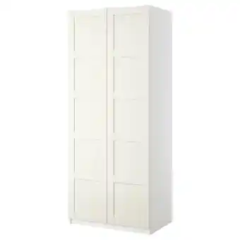 IKEA Pax / bergsbo schrank mit 2 türen weiß/weiß 100x60x201 cm Angebot