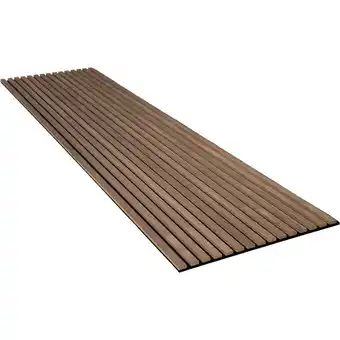 OBI Akustikpaneel wandverkleidung walnuss natur auf akustikfilz schwarz 240 cm Angebot