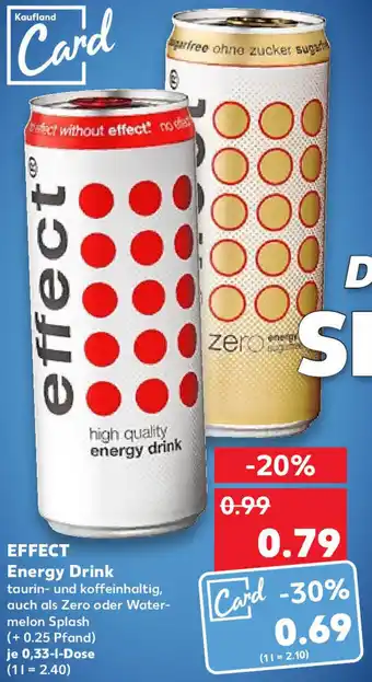 Kaufland Effect Energy Drink 0,33 L Dose Angebot