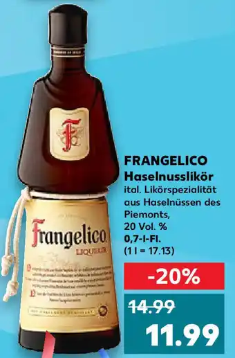 Kaufland Frangelico Haselnusslikör 0,7 L-Fl. Angebot