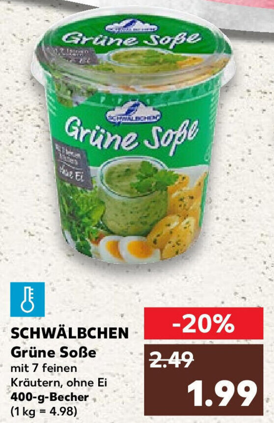 Schwälbchen Grüne Soße 400 g Becher Angebot bei Kaufland