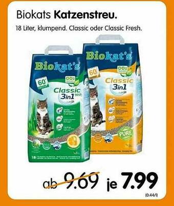 MegaZoo Biokats Katzenstreu Angebot