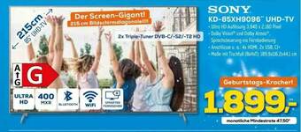 Euronics XXL Sony Kd-85xh9096 Uhd-tv Angebot