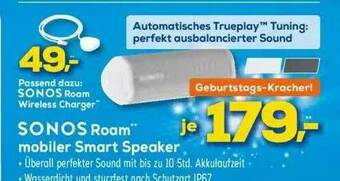 Euronics XXL Sonos Roam Mobiler Smart Speaker Angebot