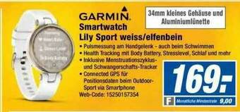 Expert Garmin Smartwatch Lily Sport Weiss Elfenbein Angebot