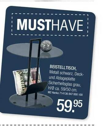 Jobst Wohnwelt Beistelltisch Angebot