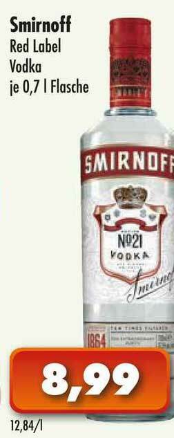 Lösch Depot Smirnoff Red Label Vodka Angebot