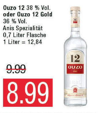 Marktkauf Ouzo 12  o. Ouzo 12 Gold 700ml Angebot