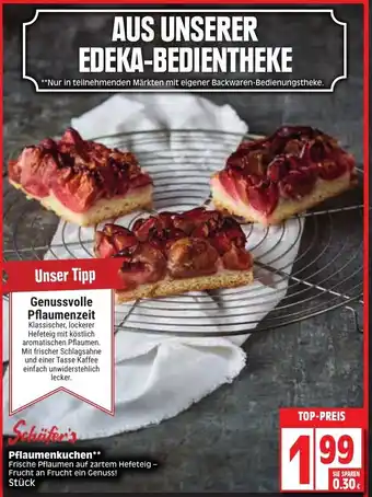 Edeka Schäfer's Pflaumenkuchen Angebot