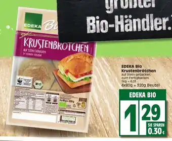 Edeka Edeka Bio Krustenbrötchen 4x 80 g = 320 g Beutel Angebot