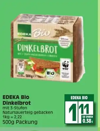 Edeka Edeka Bio Dinkelbrot 500g Angebot