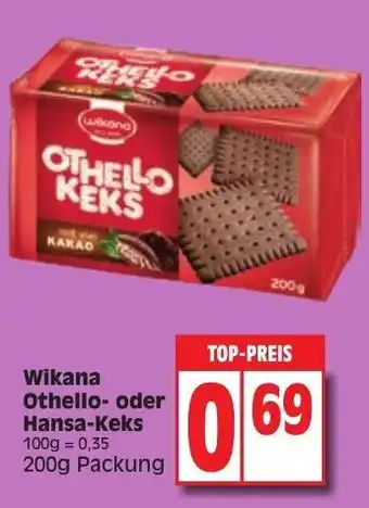 Edeka Wikana Othello oder Hansa Keks 200g Angebot