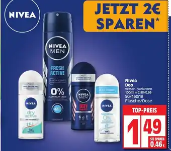 Edeka Nivea Deo 50/150ml Angebot