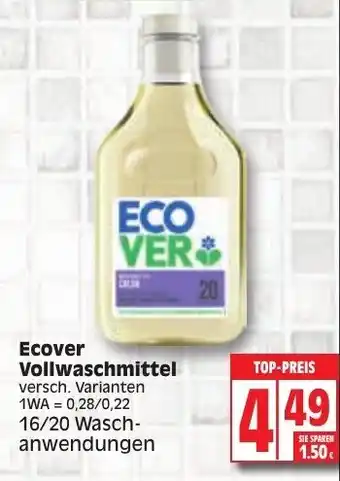 Edeka Ecover Vollwaschmittel Angebot