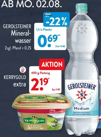 Aldi Nord Gerolsteiner Mineralwasser 1,5L Angebot