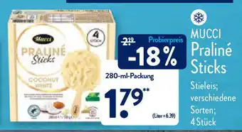 Aldi Nord Mucci Praliné Sticks 280ml Angebot