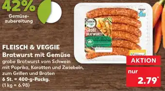 Kaufland Fleisch & Veggie Bratwurst mit Gemüse 400 g Packg. Angebot