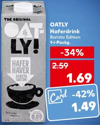 Kaufland Oatly Haferdrink 1 L Packg. Angebot