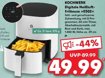 Kaufland Kochwerk Digitale Heißluftfritteuse 0302 Angebot