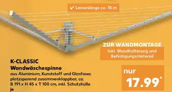 Kaufland K-Classic Wandwäschespinne Angebot