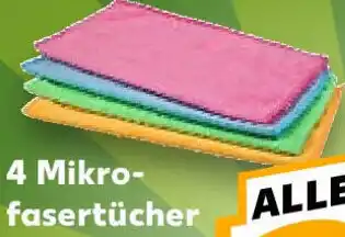 Kaufland 4 Mikrofasertücher Angebot