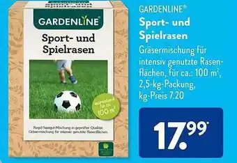 Aldi Süd Gartenline sport- und spielrasen Angebot