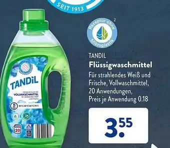 Aldi Süd Tandil flüssigwaschmittel Angebot