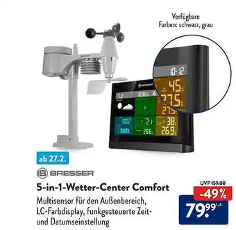 Aldi Süd Bresser 5-in-1-wetter-center comfort Angebot