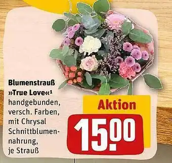 REWE Blumenstrauß „true love“ Angebot