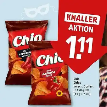 REWE Chio chips Angebot