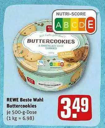 REWE Rewe beste wahl buttercookies Angebot