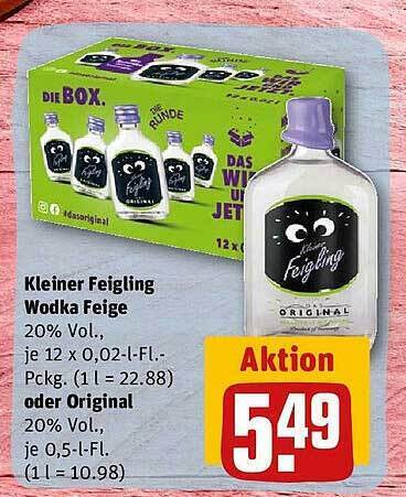 Kleiner feigling wodka feige oder original Angebot bei REWE