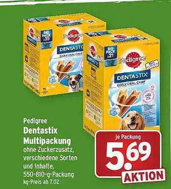 Wasgau Pedigree dentastix multipackung Angebot