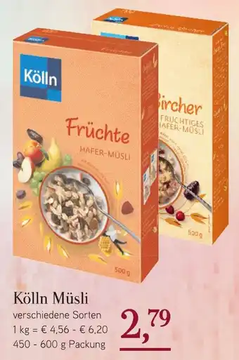 Dornseifer Kölln Müsli 450-600 g Packung Angebot