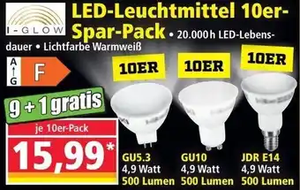 Norma I-Glow LED Leuchtmittel 10er Spar-Pack Angebot