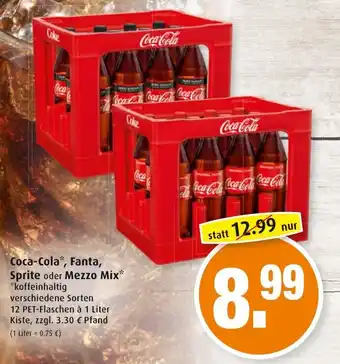 Markant Coca-Cola, Fanta , Sprite oder Mezzo Mix Angebot