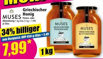 Norma Muses Griechischer Honig 1 kg Glas Angebot