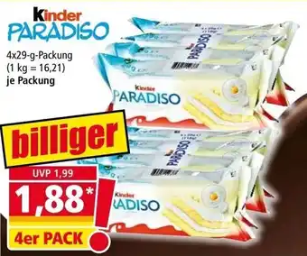 Norma Kinder Paradiso 4x29 g Packung Angebot