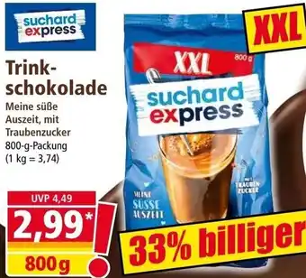 Norma Suchard Express Trinkschokolade 800 g Packung Angebot