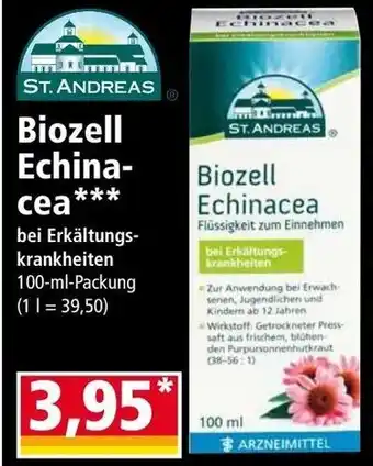 Norma St. Andreas Biozell Echinacea 100 ml Packung Angebot