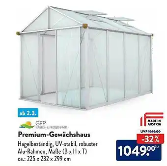 Aldi Süd Premium-gewächshaus Angebot