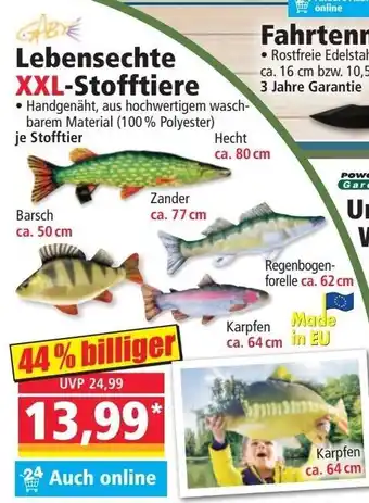 Norma Lebensechte XXL Stofftiere Angebot