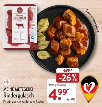 Aldi Nord Meine Metzgerei Rindergulasch 500 g Packung Angebot