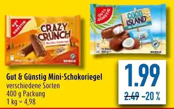 diska Mini-Schokoriegel 400g Angebot