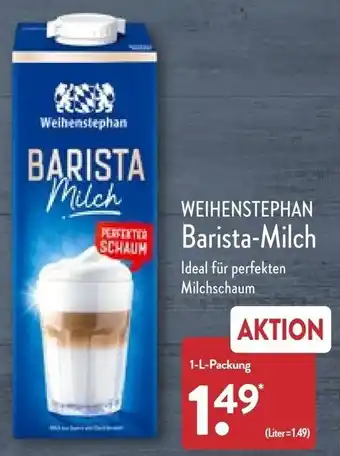 Aldi Nord Weihenstephan Barista Milch 1 L Packung Angebot