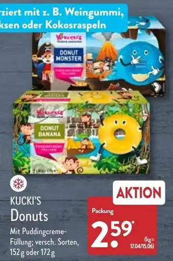 Aldi Nord Kucki's Donuts 152 g oder 172 g Angebot