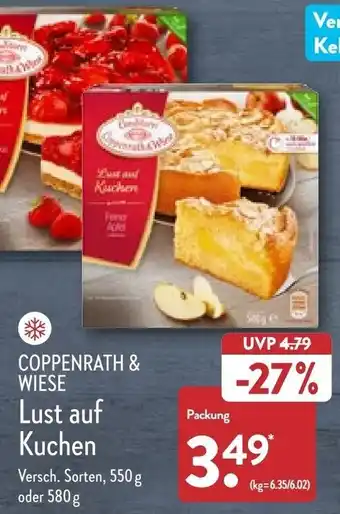 Aldi Nord Coppenrath & Wiese Lust auf Kuchen 550 g oder 580 g Angebot